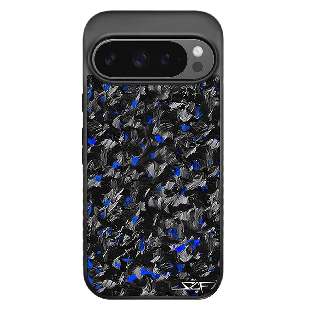 Google Pixel | Blue Flake Real Forged Carbon Fiber Phone Case | CLASSIC Series